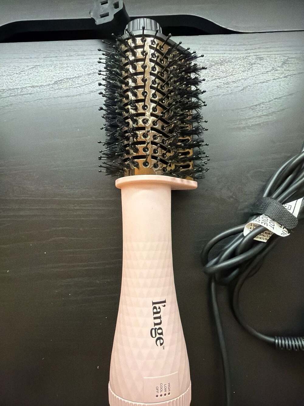 L'ange Le Volume 2-in-1 Titanium Blow Dryer Brush in Blush